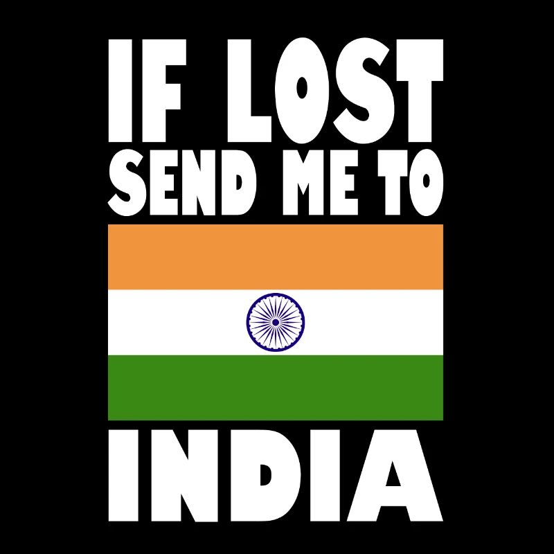 Indien Flagge Spruch