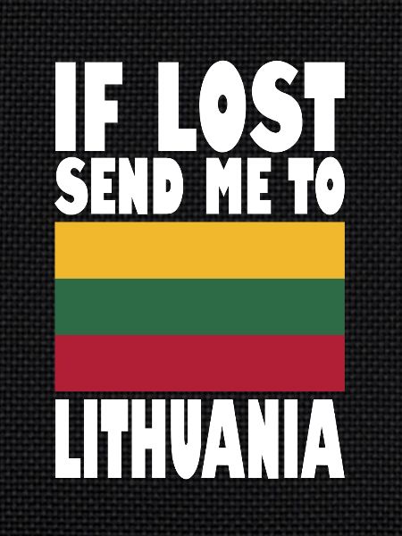 Lithuania Flag Saying