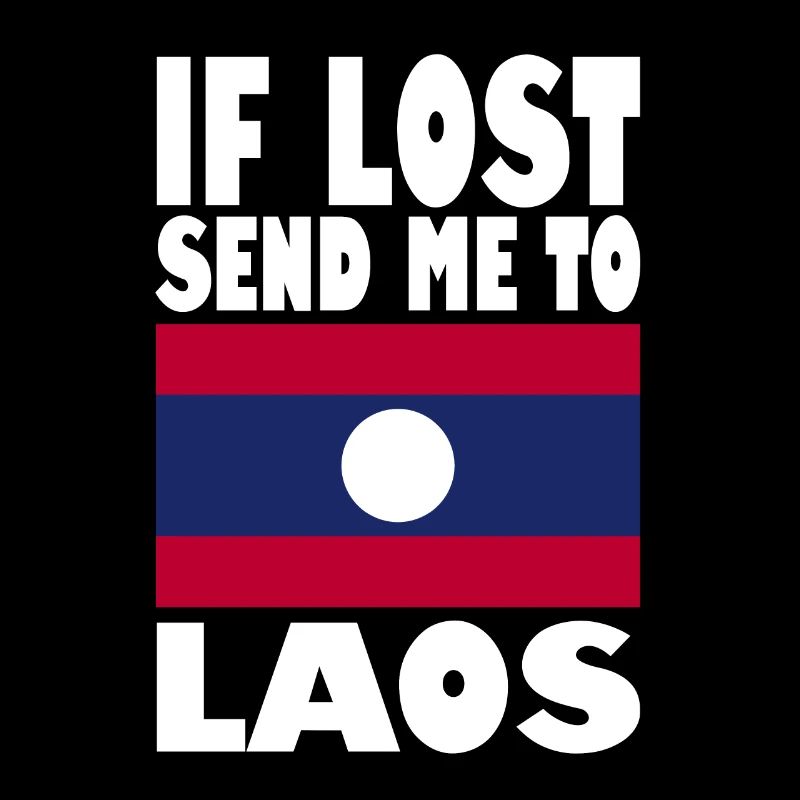 Laos Flagge Spruch