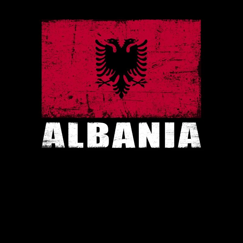 Albanie Drapeau Grunge Albanie Drapeau