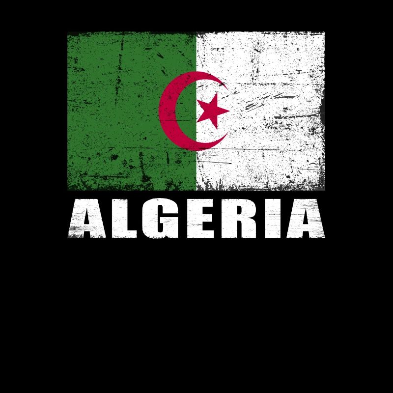 Drapeau algérien Grunge Drapeau algérien