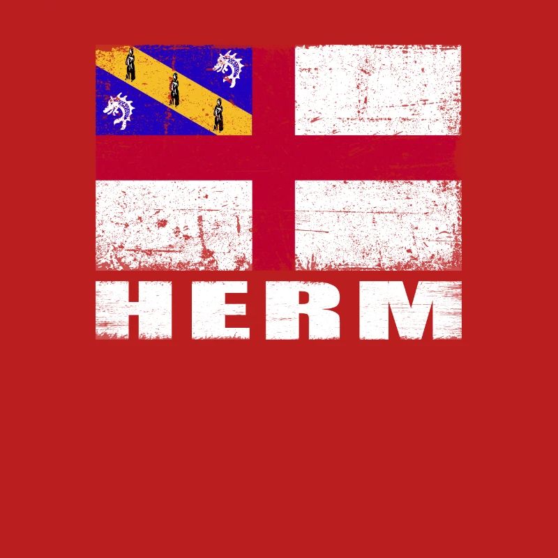 Drapeau Herm Grunge Drapeau Herm
