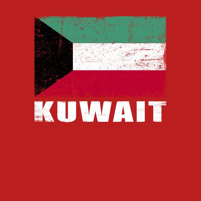 Drapeau du Koweït Grunge Drapeau du Koweït