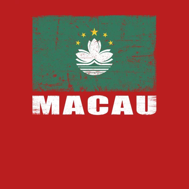Macau Flag Grunge Macau Flag