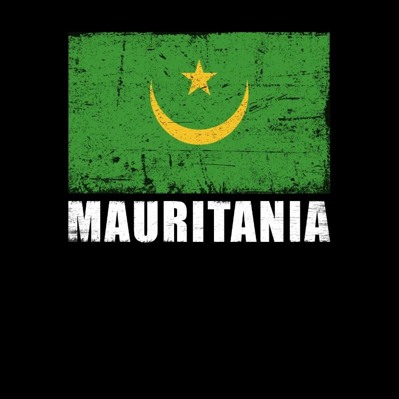 Mauritanie Drapeau Grunge Mauritanie Drapeau