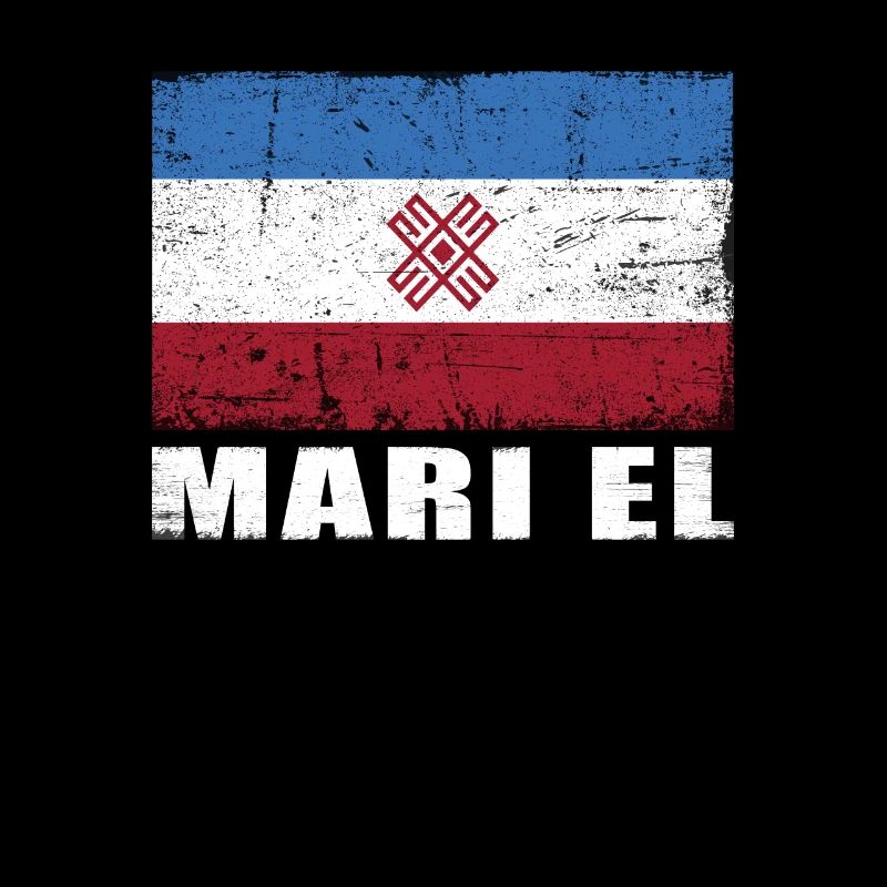 Mari El Flag Grunge Mari El Flag
