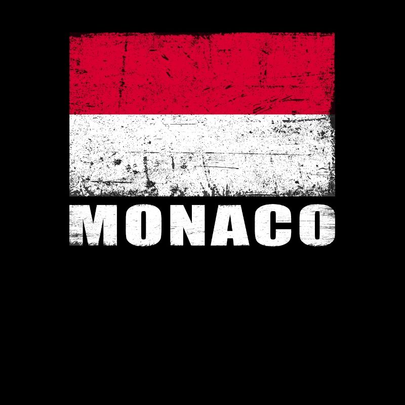 Monaco Flag Grunge Monaco Flag