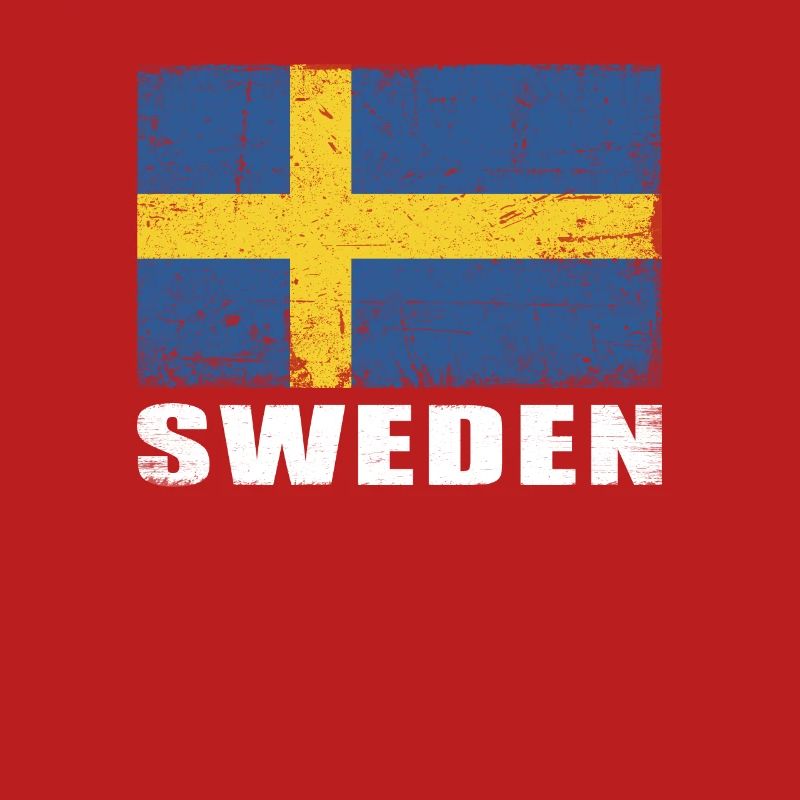 Drapeau de la Suède Grunge Drapeau de la Suède