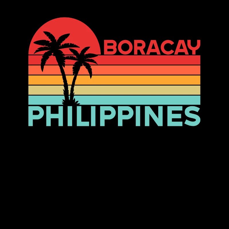 Vintage Holiday Trip Boracay Philippines Asie