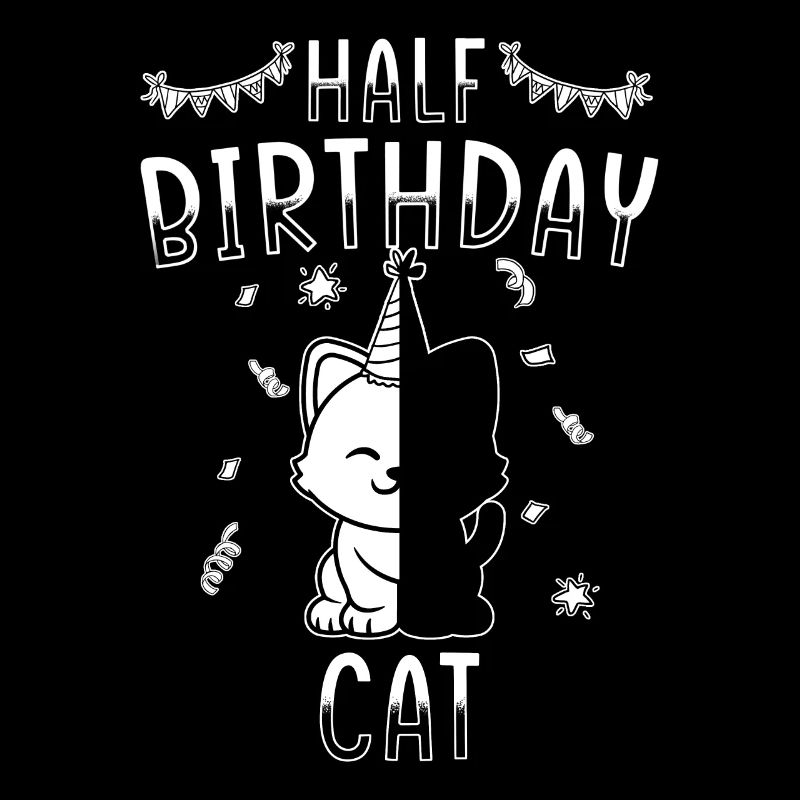 Demi-année 6 mois d’anniversaire chat