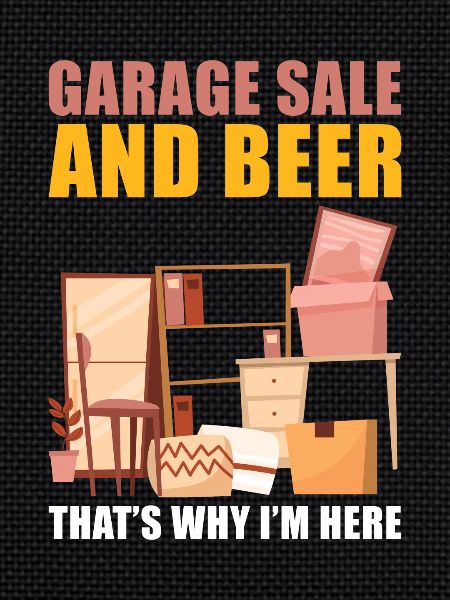 Slogan de vente de garage