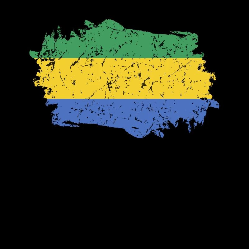 Gabon Flag Grunge Gabon Flag