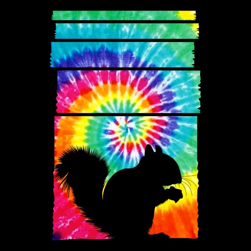 Squirrel Hippie Tie Dye