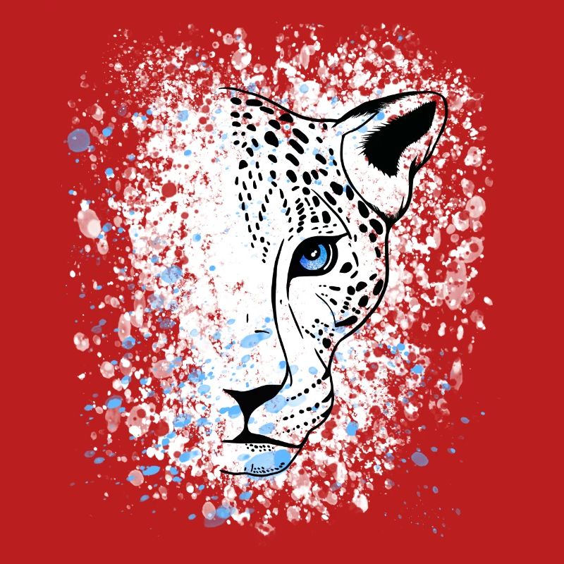 Snow Leopard Blue Eyes Cool