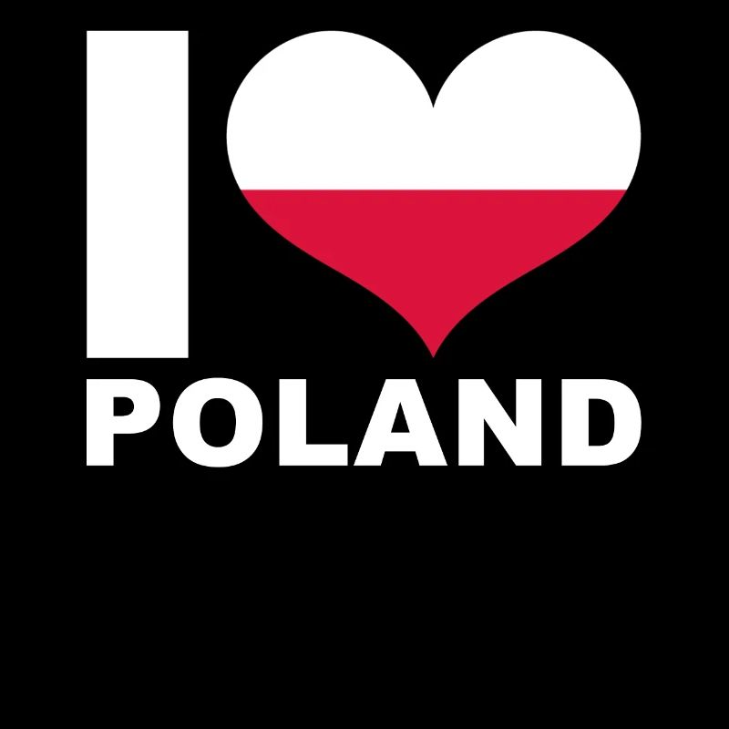 J’aime la Pologne drapeau du cœur Pologne