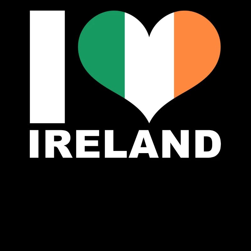 J’aime l’Irlande drapeau du cœur Irlande