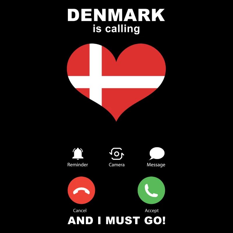 Le Danemark appelle Denmark Heart Souvenir