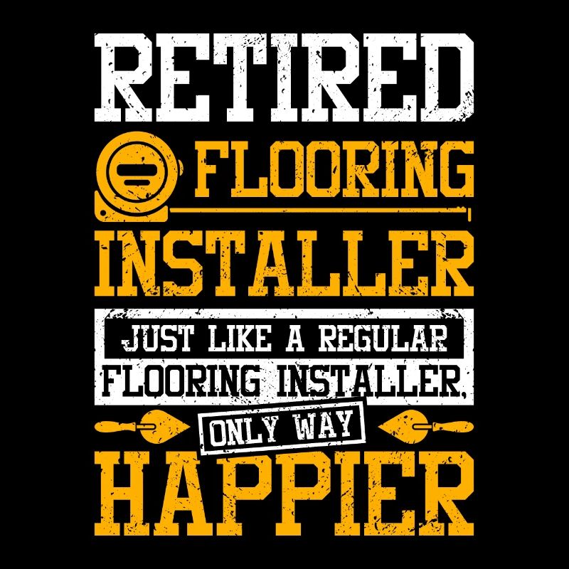 Happy retired flooring installer