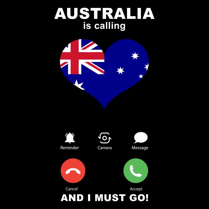 Australien is calling Australien Herz Souvenir