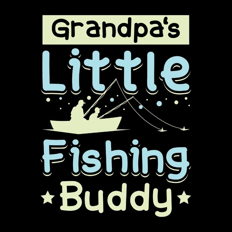Grand-père petit copain de pêche