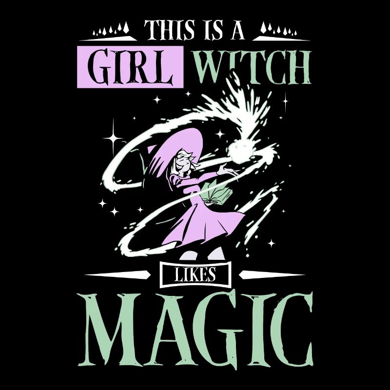 This is a girl witch likes magic