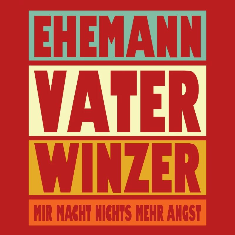 Winzer Vater Ehemann Held