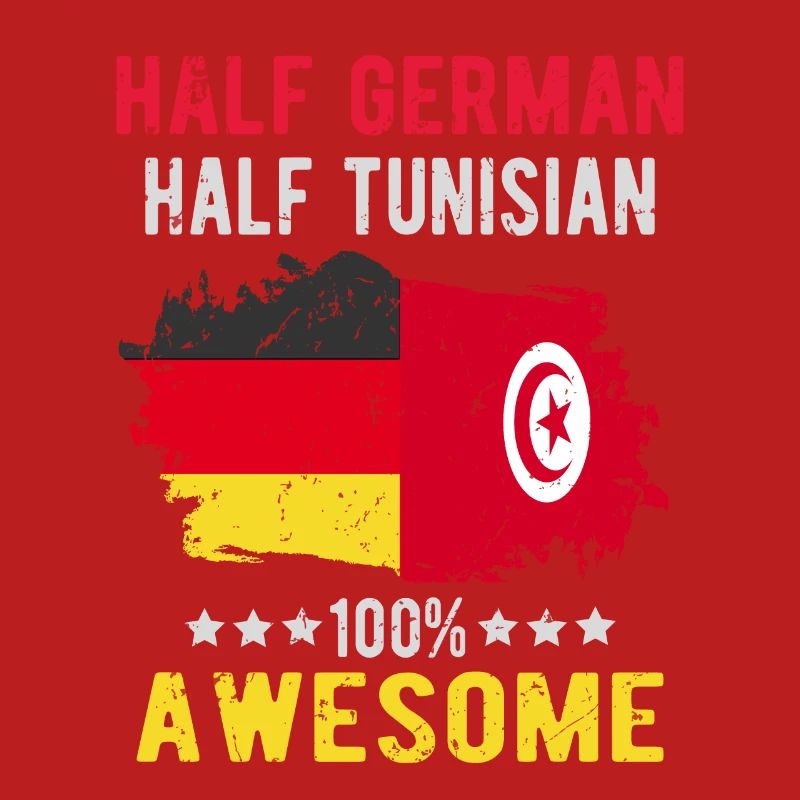 Half German half Tunisian