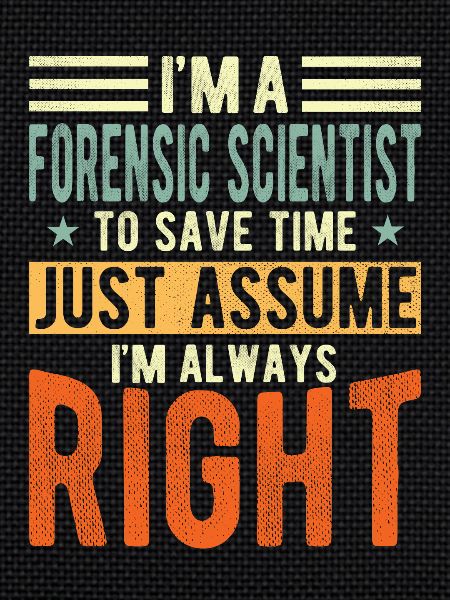 Forensic scientist
