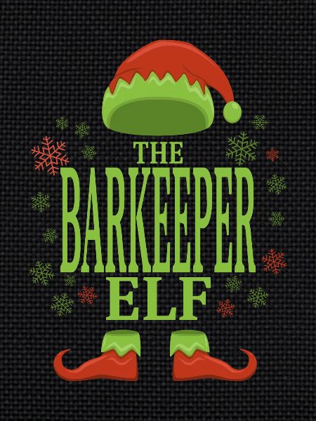 Bartender Christmas Elf