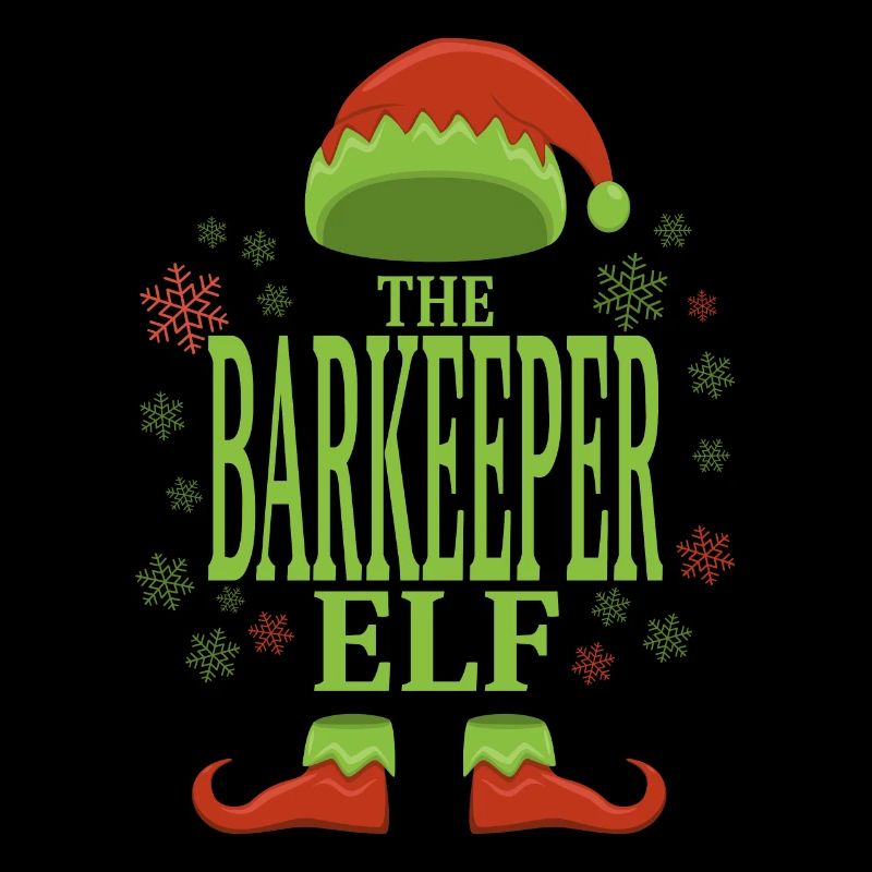 Bartender Christmas Elf
