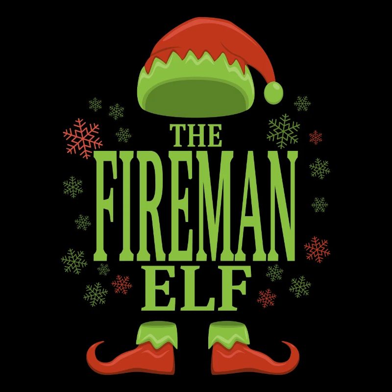 Pompier elfe de Noël