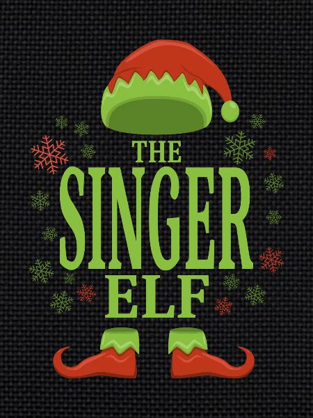 Chanteur elfe de Noël