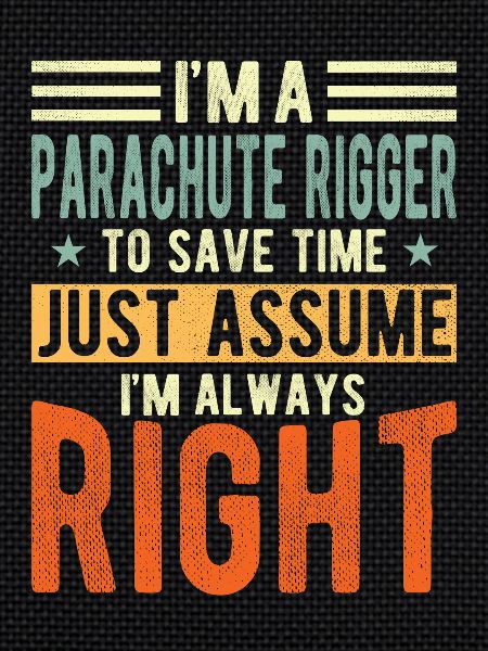 Parachute rigger