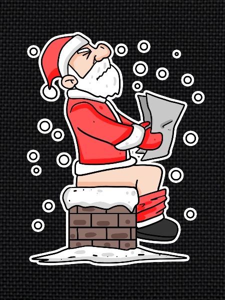Noël Cheminée drôle Noël