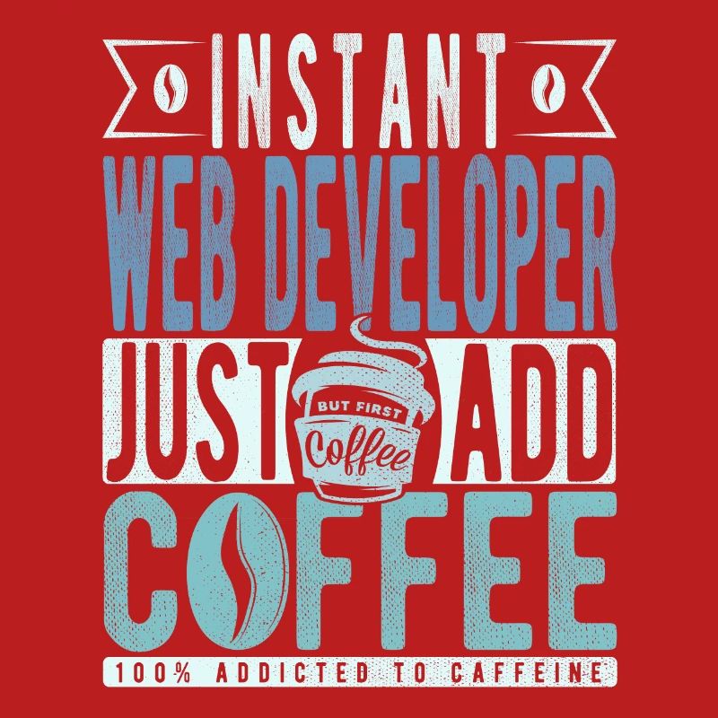 Web-entwickler Kaffee Spruch