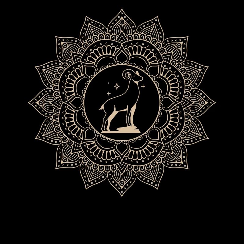 Widder Tierkreiszeichen Mandala
