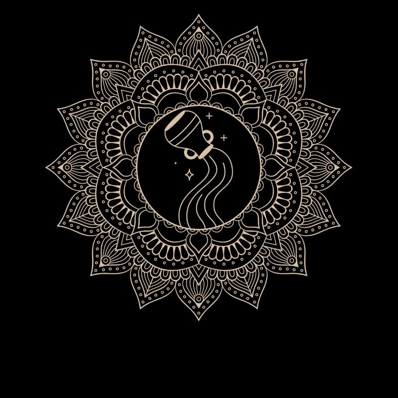 Wassermann Sternzeichen Mandala