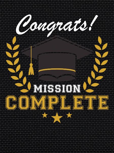 Graduation Congratulations Mission