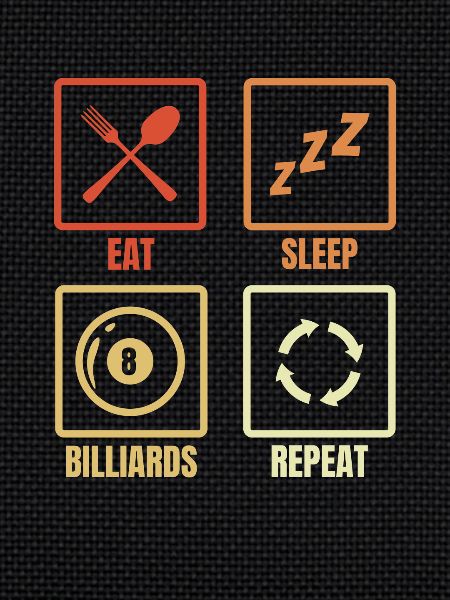 Billiard player routine