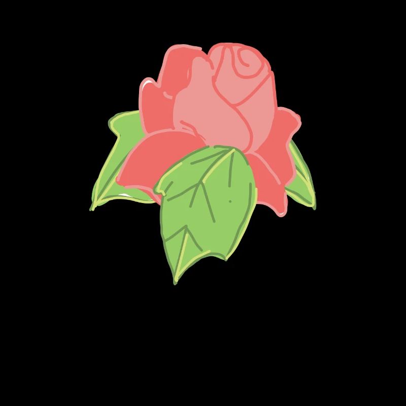 Rose Rote Rose Handgezeichnet