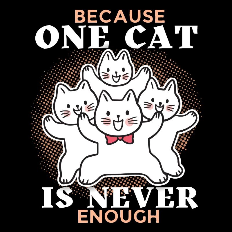 Katze, lustiger Spruch, viele Katzen, Katzenpapa