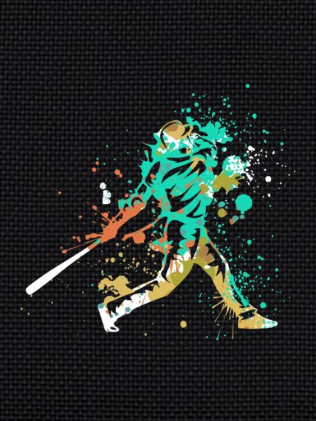 Splash Art Baseball Player