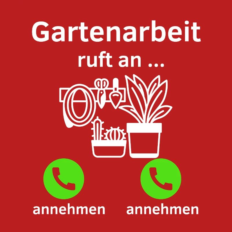 Gartenarbeit ruft an - annehmen oder annehmen?