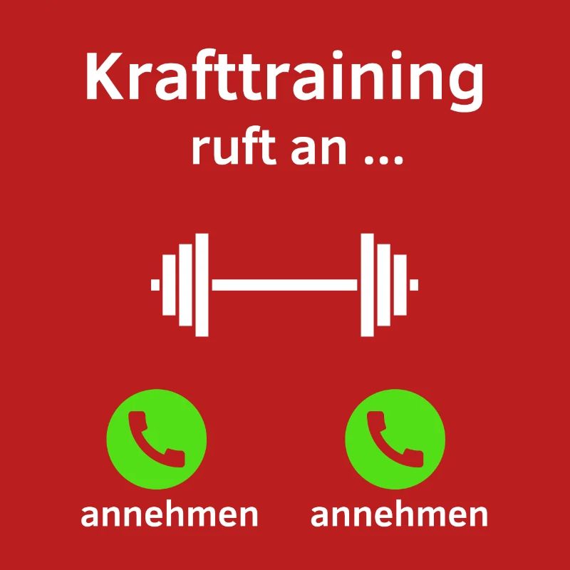 Krafttraining ruft an - annehmen oder annehmen?