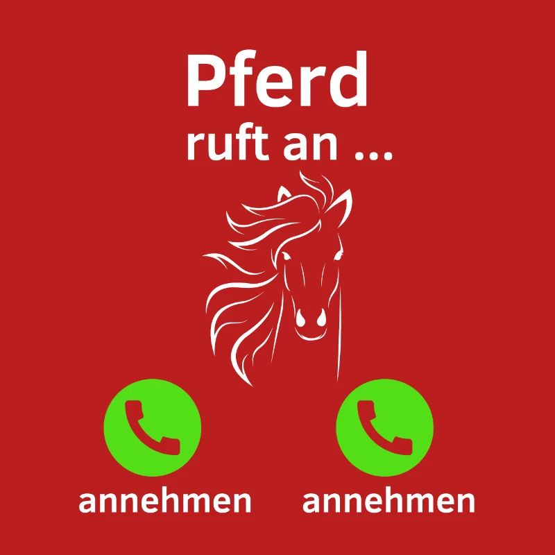 Pferd ruft an - annehmen oder annehmen?