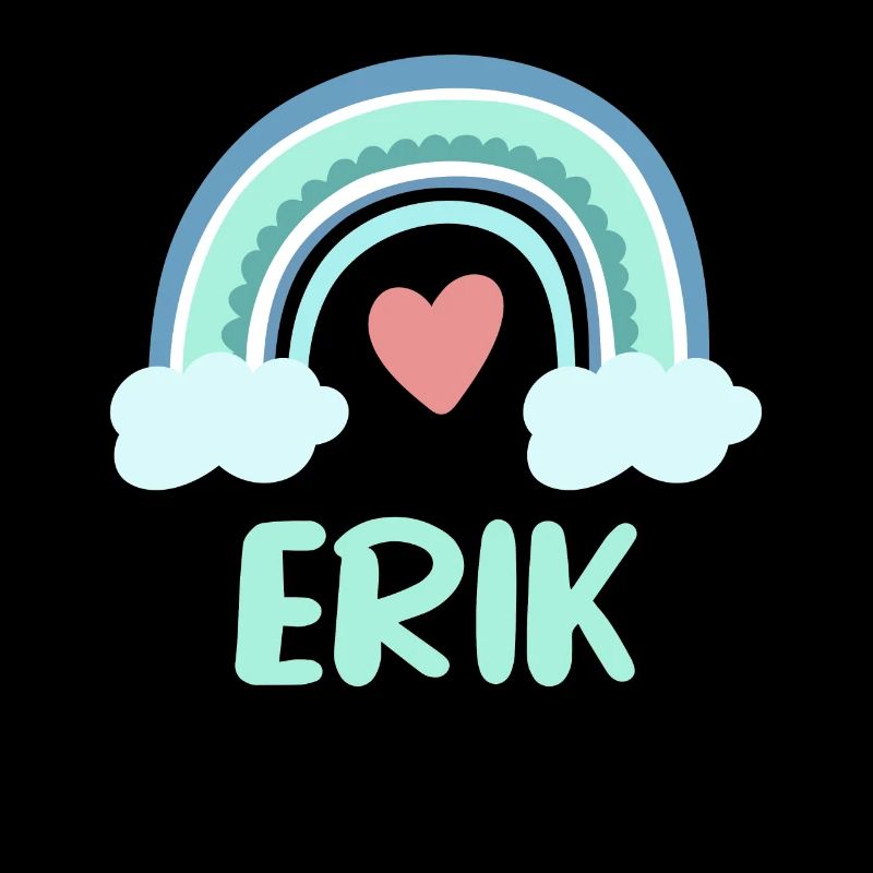 Erik Name Rainbow Baby