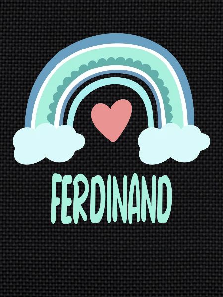 Ferdinand Name Rainbow Baby