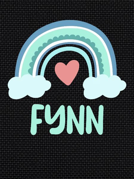 Fynn Name Rainbow Baby