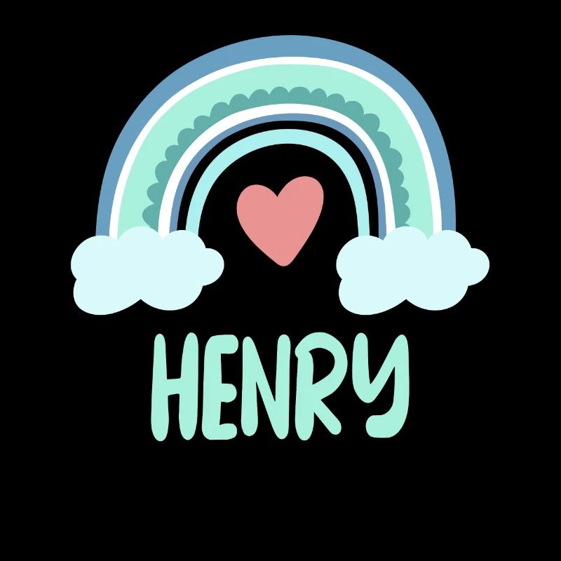 Henry Name Rainbow Baby