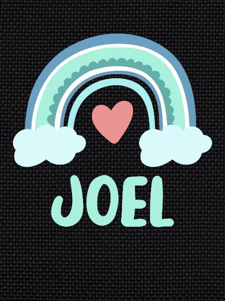 Joel Name Rainbow Baby